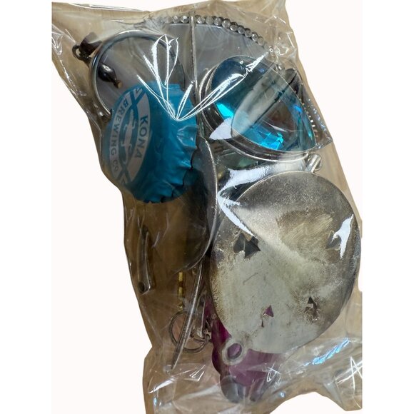 Chunky Mixed Pendant Lot, Wearable or Craft, Mixed Metal, Boho, Gypsy, Eclectic, - Picture 4 of 9